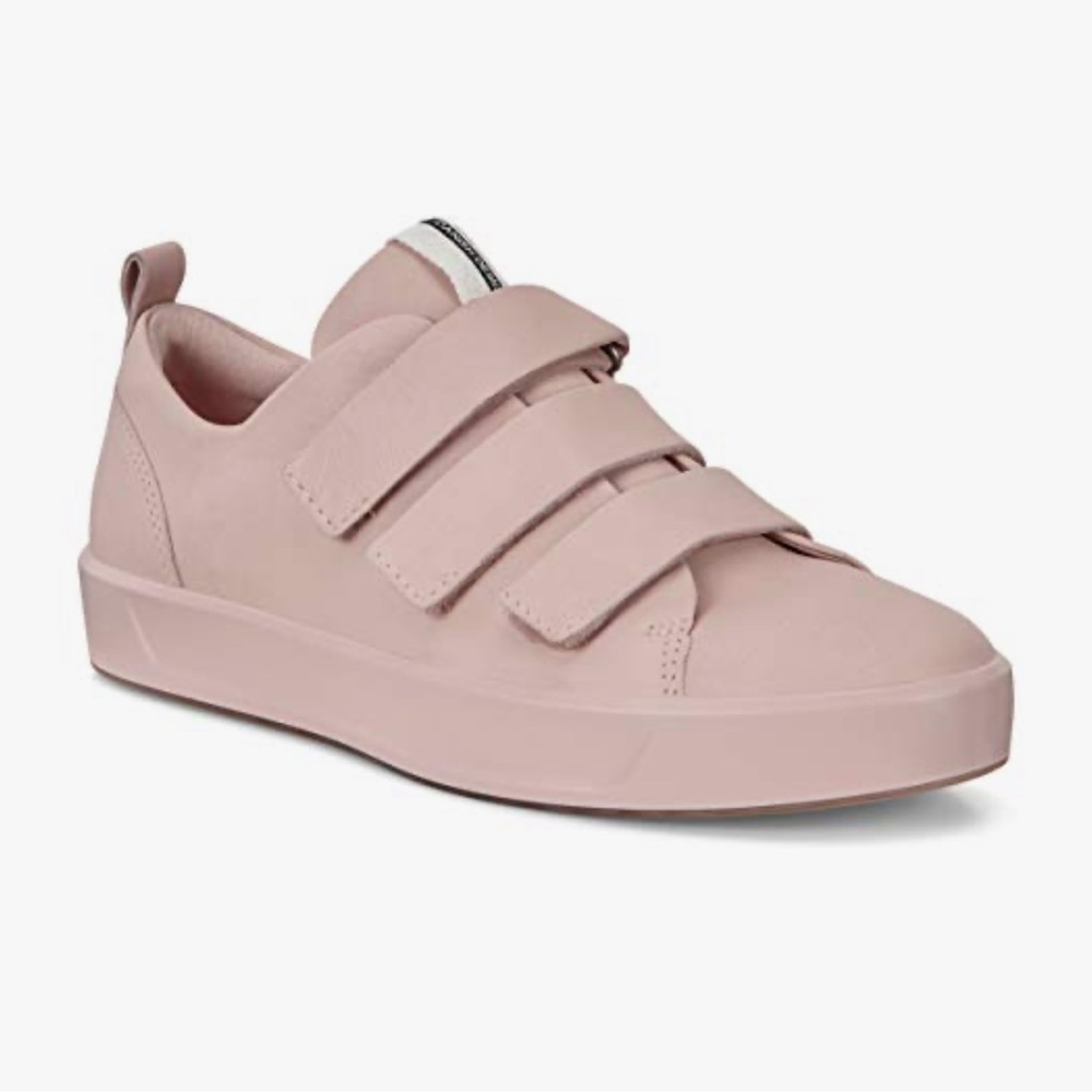 Women`s ECCO Soft 3-strap Casual Sneakers Leather Size EU 39 US 8